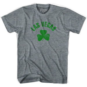 Las Vegas Shamrock Tri-Blend T-shirt - Athletic Grey