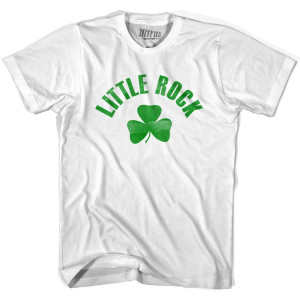 Little Rock Shamrock Womens Cotton T-shirt - White