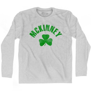 McKinney Shamrock Cotton Long Sleeve T-Shirt - Grey Heather