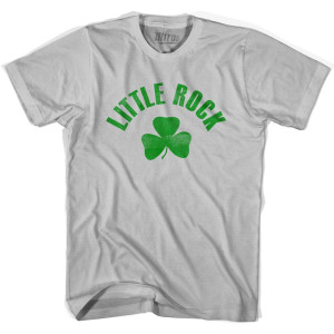 Little Rock Shamrock Cotton T-Shirt - Cool Grey