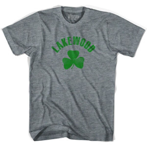 Lakewood Shamrock Youth Tri-Blend T-shirt - Athletic Grey