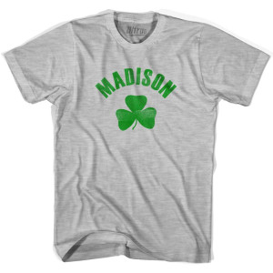 Madison Shamrock Youth Cotton T-Shirt - Grey Heather Madison Shamrock Youth Cotton T-Shirt - Grey Heather