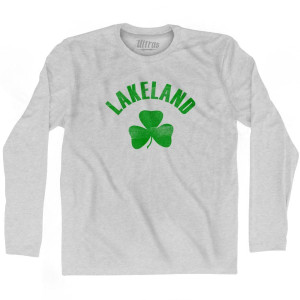 Lakeland Shamrock Cotton Long Sleeve T-Shirt - Grey Heather
