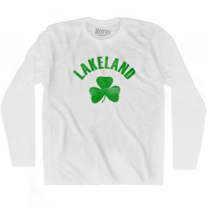 Lakeland Shamrock Cotton Long Sleeve T-shirt - White