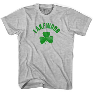 Lakewood Shamrock Womens Cotton T-Shirt - Grey Heather