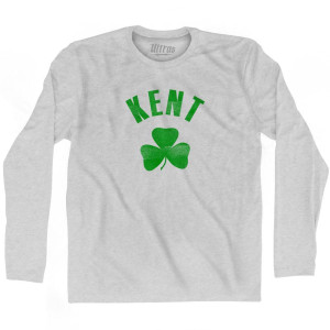 Kent Shamrock Cotton Long Sleeve T-Shirt - Grey Heather