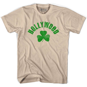 Hollywood Shamrock Cotton T-Shirt - Creme