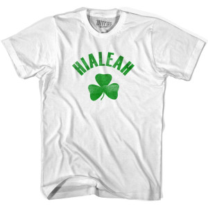 Hialeah Shamrock Youth Cotton T-shirt - White