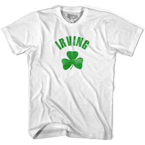 Irving Shamrock Womens Cotton T-shirt - White Irving Shamrock Womens Cotton T-shirt - White