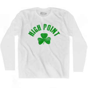 High Point Shamrock Cotton Long Sleeve T-shirt - White