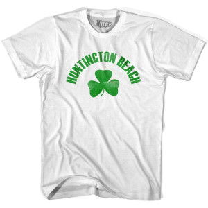 Huntington Beach Shamrock Youth Cotton T-shirt - White Huntington Beach Shamrock Youth Cotton T-shirt - White