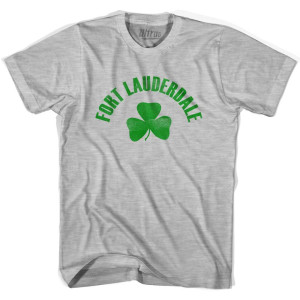Fort Lauderdale Shamrock Cotton T-Shirt - Grey Heather