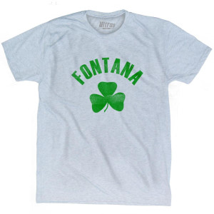 Fontana Shamrock Tri-Blend T-Shirt - Athletic White