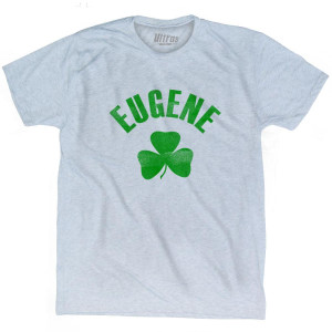 Eugene Shamrock Tri-Blend T-Shirt - Athletic White