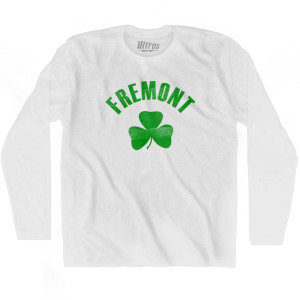 Fremont Shamrock Cotton Long Sleeve T-shirt - White