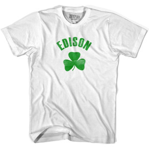 Edison Shamrock Youth Cotton T-shirt - White
