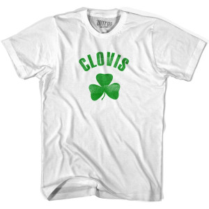Clovis Shamrock Youth Cotton T-shirt - White