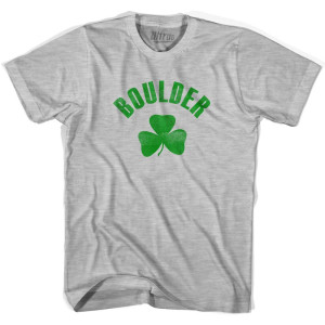 Boulder Shamrock Youth Cotton T-Shirt - Grey Heather Boulder Shamrock Youth Cotton T-Shirt - Grey Heather