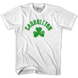 Carrollton Shamrock Womens Cotton T-shirt - White
