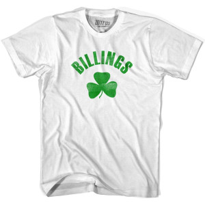 Billings Shamrock Youth Cotton T-shirt - White