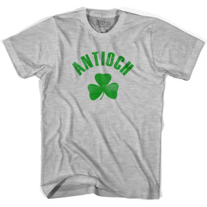 Antioch Shamrock Womens Cotton T-Shirt - Grey Heather