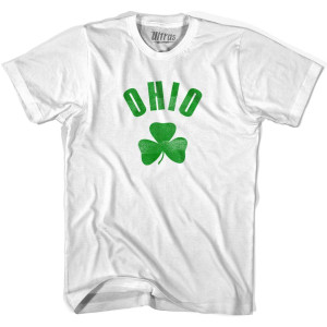 Ohio State Shamrock Womens Cotton T-shirt - White Ohio State Shamrock Womens Cotton T-shirt - White