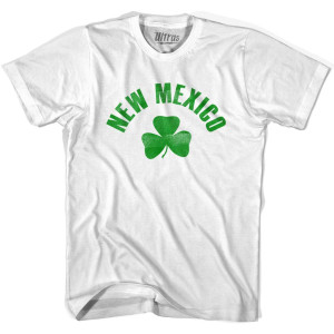 New Mexico State Shamrock Womens Cotton T-shirt - White New Mexico State Shamrock Womens Cotton T-shirt - White