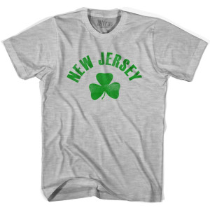New Jersey State Shamrock Youth Cotton T-Shirt - Grey Heather New Jersey State Shamrock Youth Cotton T-Shirt - Grey Heather