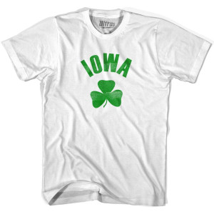 Iowa State Shamrock Womens Cotton T-shirt - White Iowa State Shamrock Womens Cotton T-shirt - White