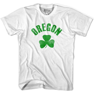 Oregon State Shamrock Cotton T-shirt - White Oregon State Shamrock Cotton T-shirt - White