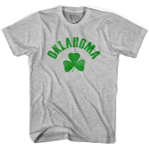 Oklahoma State Shamrock Cotton T-Shirt - Grey Heather Oklahoma State Shamrock Cotton T-Shirt - Grey Heather