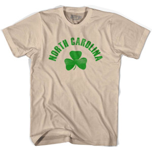 North Carolina State Shamrock Cotton T-Shirt - Creme North Carolina State Shamrock Cotton T-Shirt - Creme