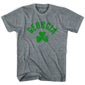 Georgia State Shamrock Tri-Blend T-shirt - Athletic Grey Georgia State Shamrock Tri-Blend T-shirt - Athletic Grey