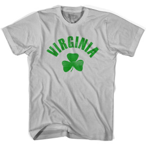 Virginia State Shamrock Cotton T-Shirt - Cool Grey Virginia State Shamrock Cotton T-Shirt - Cool Grey