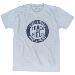 West Virginia State Finals Track and Field Adult Tri-Blend T-Shirt - Athletic White West Virginia State Finals Track and Field Adult Tri-Blend T-Shirt - Athletic White