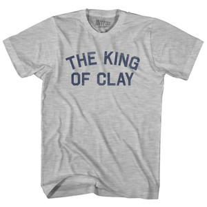 The King of Clay Adult Cotton T-shirt - Grey Heather The King of Clay Adult Cotton T-shirt - Grey Heather