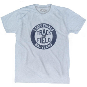 Maryland State Finals Track and Field Adult Tri-Blend T-Shirt - Athletic White Maryland State Finals Track and Field Adult Tri-Blend T-Shirt - Athletic White