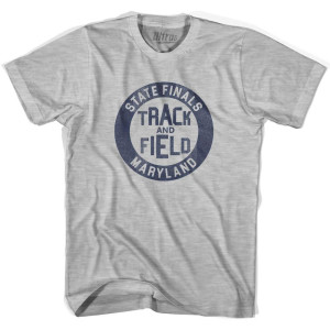 Maryland State Finals Track and Field Adult Cotton T-Shirt - Grey Heather Maryland State Finals Track and Field Adult Cotton T-Shirt - Grey Heather
