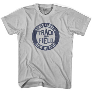 New Mexico State Finals Track and Field Adult Cotton T-Shirt - Cool Grey New Mexico State Finals Track and Field Adult Cotton T-Shirt - Cool Grey