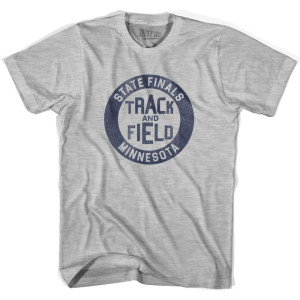 Minnesota State Finals Track and Field Adult Cotton T-Shirt - Grey Heather Minnesota State Finals Track and Field Adult Cotton T-Shirt - Grey Heather