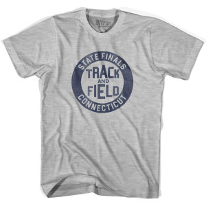 Connecticut State Finals Track and Field Adult Cotton T-Shirt - Grey Heather Connecticut State Finals Track and Field Adult Cotton T-Shirt - Grey Heather