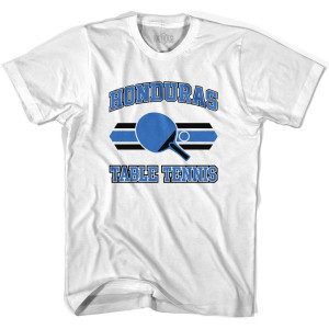 Honduras Table Tennis Youth Cotton T-shirt - White Honduras Table Tennis Youth Cotton T-shirt - White