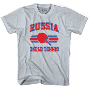 Russia Table Tennis Adult Cotton T-Shirt - Cool Grey