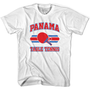 Panama Table Tennis Youth Cotton T-shirt - White Panama Table Tennis Youth Cotton T-shirt - White