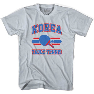 Korea Table Tennis Adult Cotton T-Shirt - Cool Grey