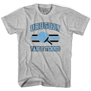 Uruguay Table Tennis Youth Cotton T-Shirt - Grey Heather Uruguay Table Tennis Youth Cotton T-Shirt - Grey Heather
