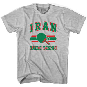Iran Table Tennis Youth Cotton T-Shirt - Grey Heather Iran Table Tennis Youth Cotton T-Shirt - Grey Heather
