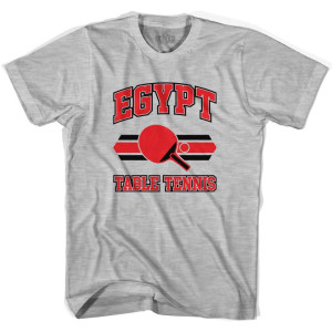 Egypt Table Tennis Youth Cotton T-Shirt - Grey Heather Egypt Table Tennis Youth Cotton T-Shirt - Grey Heather