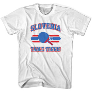 Slovenia Table Tennis Youth Cotton T-shirt - White Slovenia Table Tennis Youth Cotton T-shirt - White