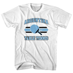 Argentina Table Tennis Adult Cotton T-Shirt - Grey Heather Argentina Table Tennis Adult Cotton T-Shirt - Grey Heather